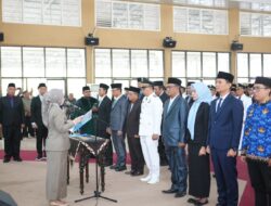 Pemkab Way Kanan Kukuhkan dan Lantik Serta Ambil Sumpah Pejabat Manajerial JPTP dan Jabatan Fungsional